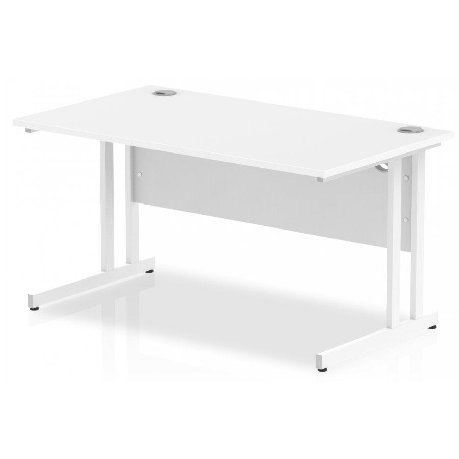 Rayleigh Cantilever 800mm Deep Straight Office Desk